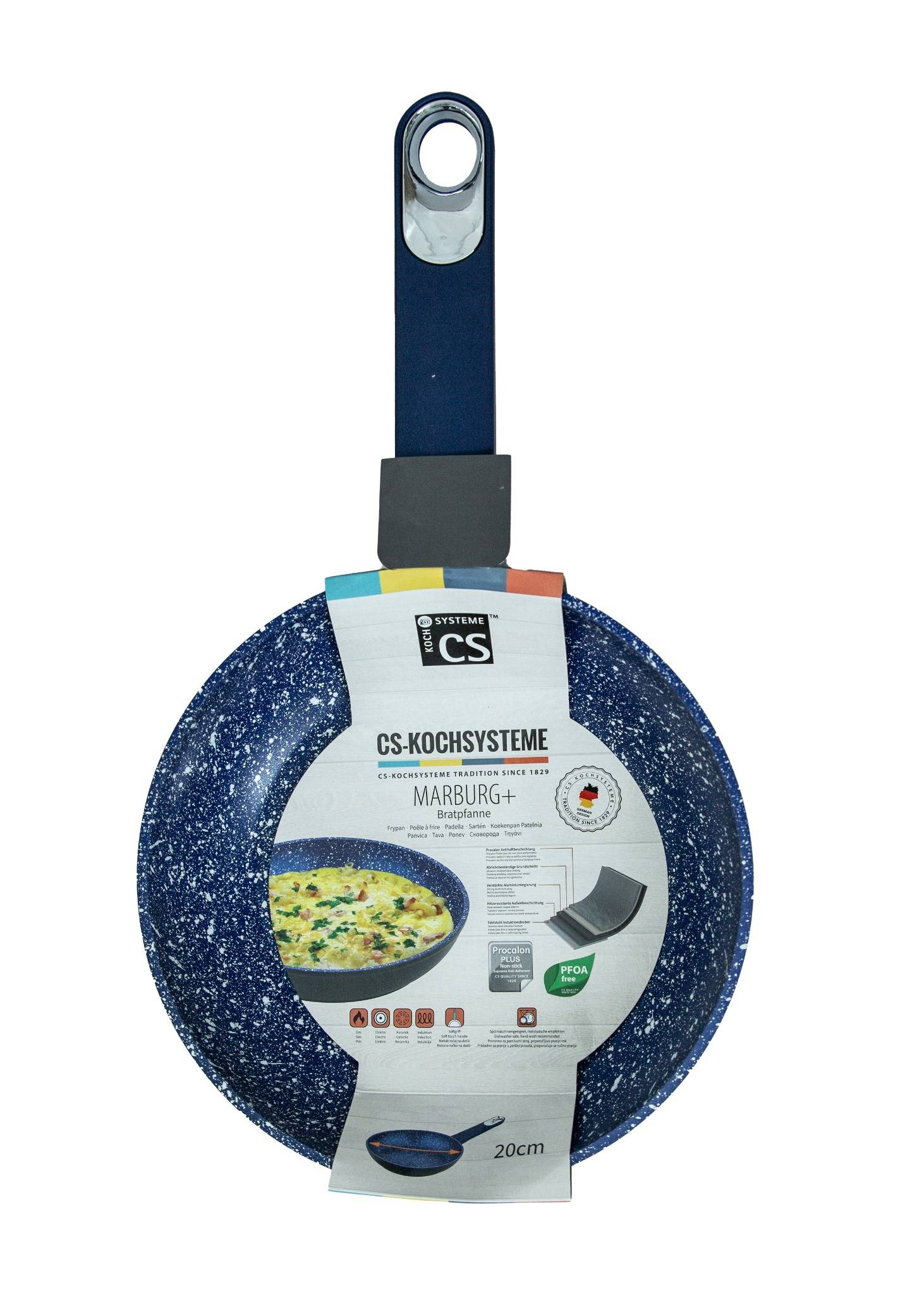 Chảo nhôm CS 20 x 4,3cm phủ chống dính đá hoa cương màu xanh - 084684 3 084684_f6480386883a4b13a45de6bc220a3d91.jpg