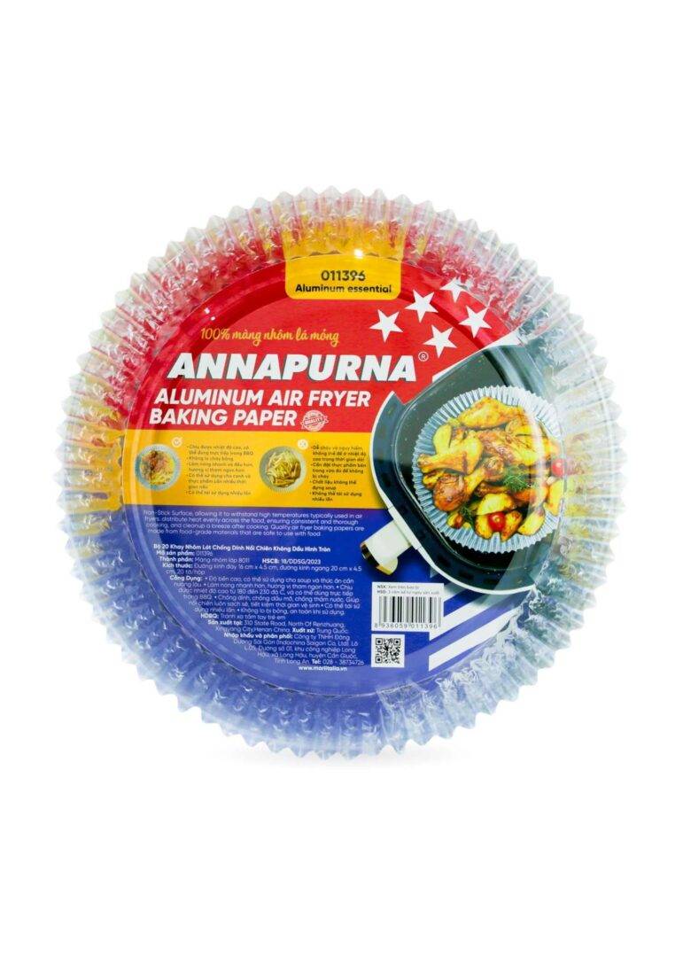 Bộ 20 Khay Nhôm Lót Chống Dính Nồi Chiên Không Dầu Hình Tròn  – 011396